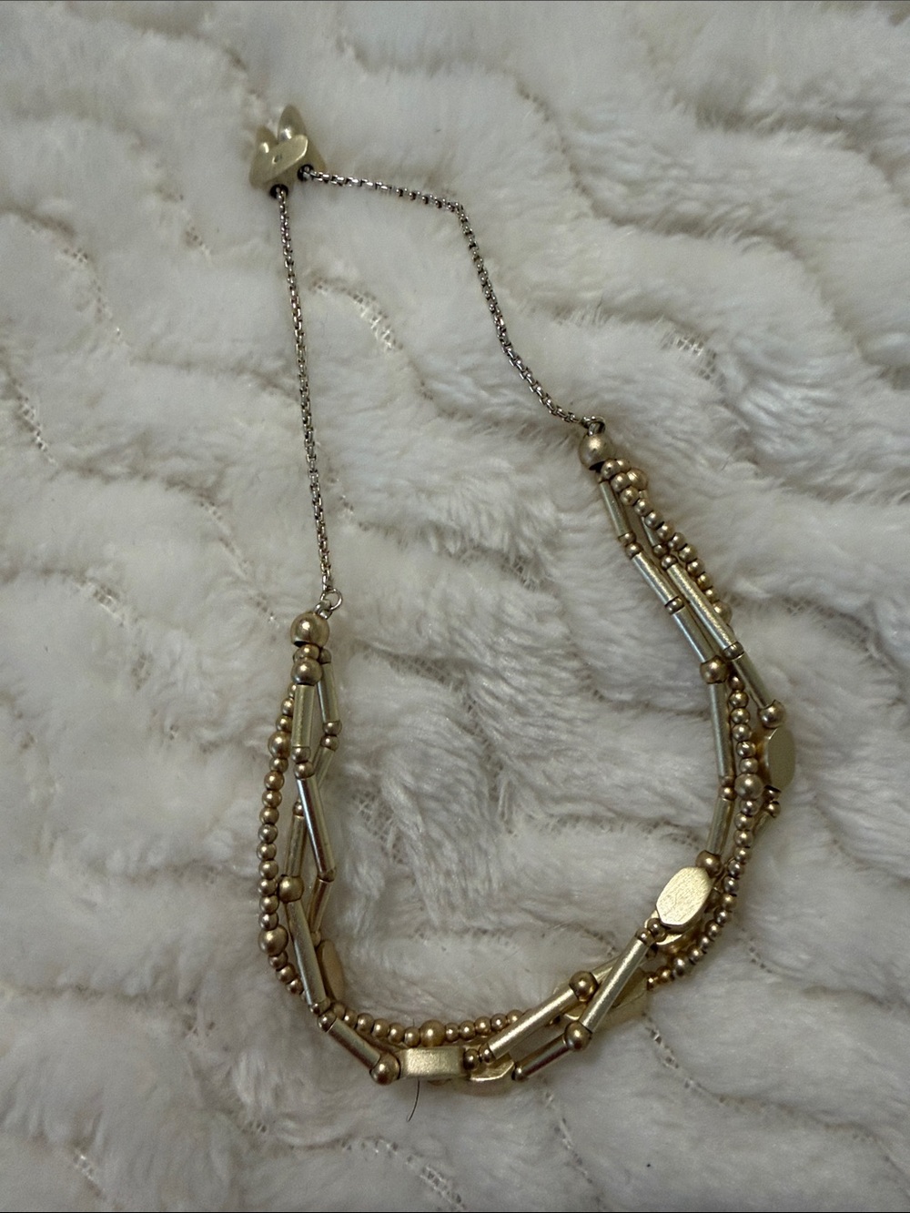 Kendra Scott Gold Multi-Strand Beaded Bracelet
